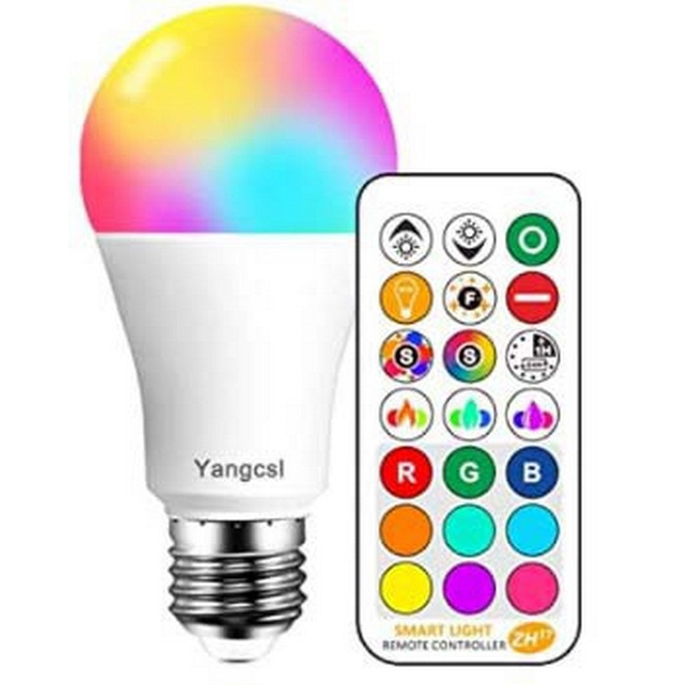 Chromotherapy Color Changing LED Light Bulb with Remote Control