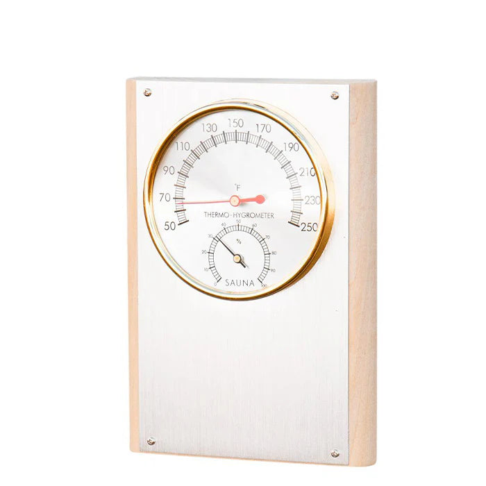 Wooden Thermometer Hygrometer - 1 & 2 Dial