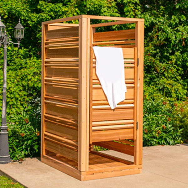 Cloudburst Outdoor Shower - Clear Red Cedar w/ Premium Hardware