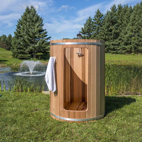 Rainbow Barrel Outdoor Shower w/ Premium Hardware