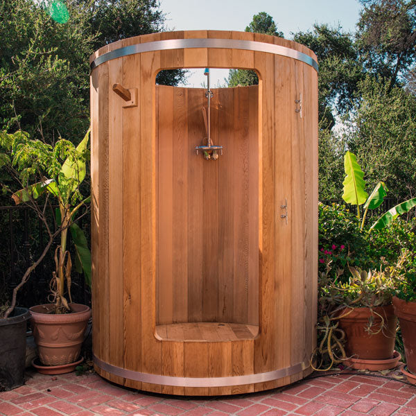 Rainbow Barrel Outdoor Shower w/ Premium Hardware