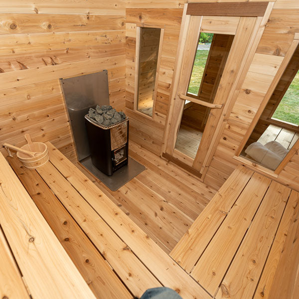 Leisurecraft CT Georgian Cabin Sauna with Changeroom