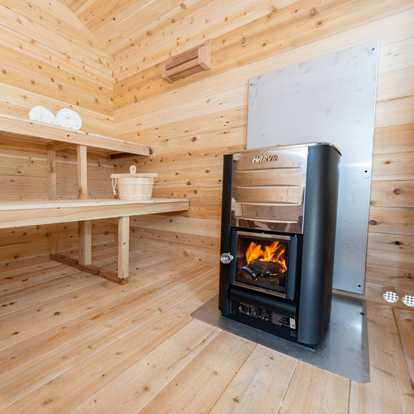 Leisurecraft CT Georgian Cabin Sauna with Porch