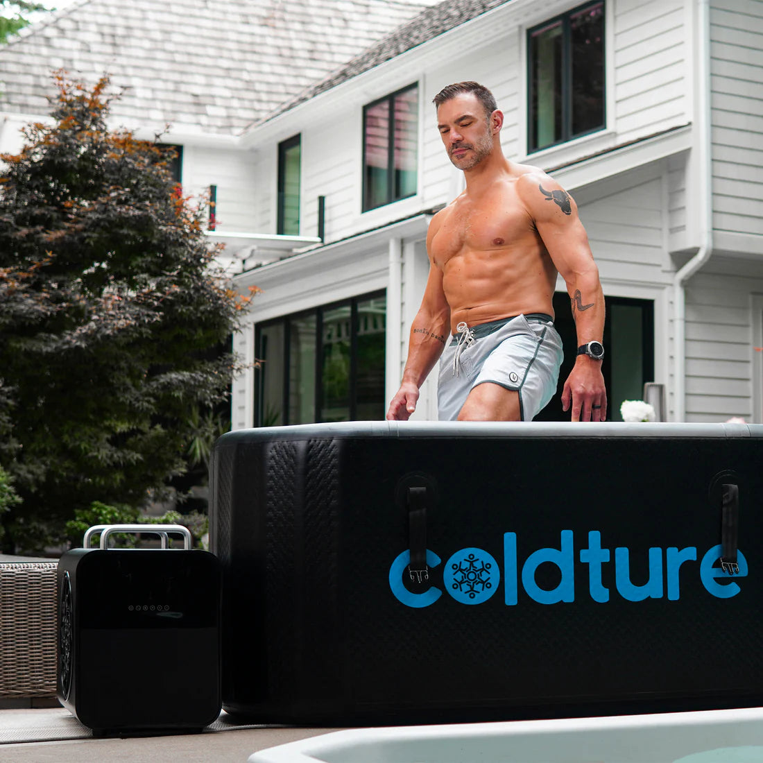 Coldture Classic Cold Plunge Tub Bundle